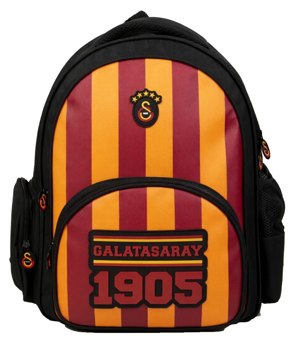 Galatasaray Üç Bölmeli Erkek Çocuk Galatasaray Baskılı Sarı - Kırmızı - Siyah Okul Sırt Çantası - 26925