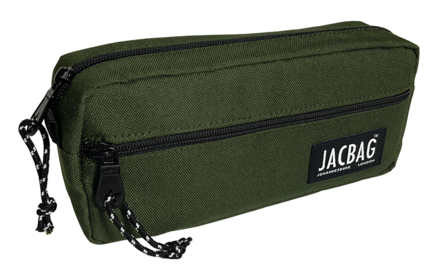Jacbag Çift Fermuarlı Haki Yeşil Erkek Çocuk Kalem Kutusu