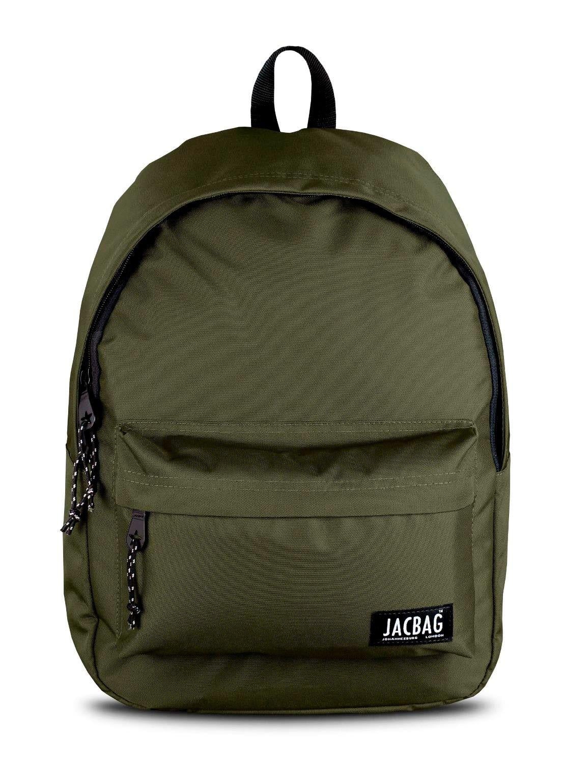 Jacbag Classic İki Bölmeli Haki Okul Günlük Seyahat Sırt Çantası