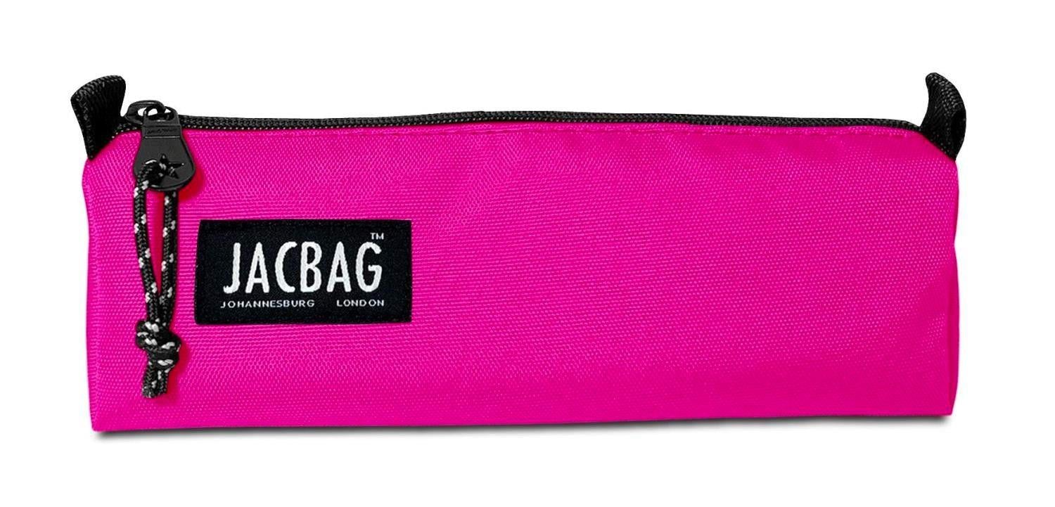Jacbag Pembe Kız Çocuk Tek Bölmeli Üçgen Okul ve Ofis Kalem Kutusu