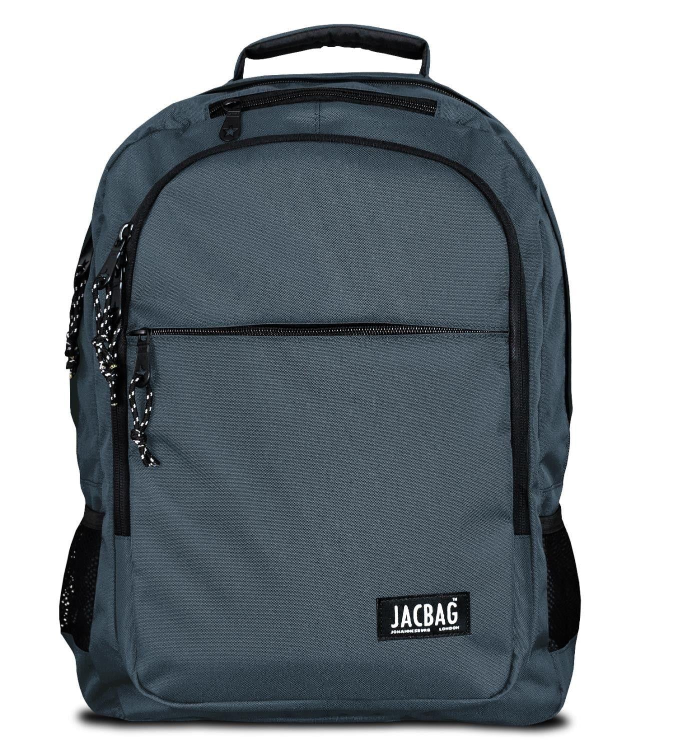 Jacbag Student Üç Bölmeli Gri Çocuk Genç Yetişkin Sırt Çantası - Okul, Günlük Seyahat