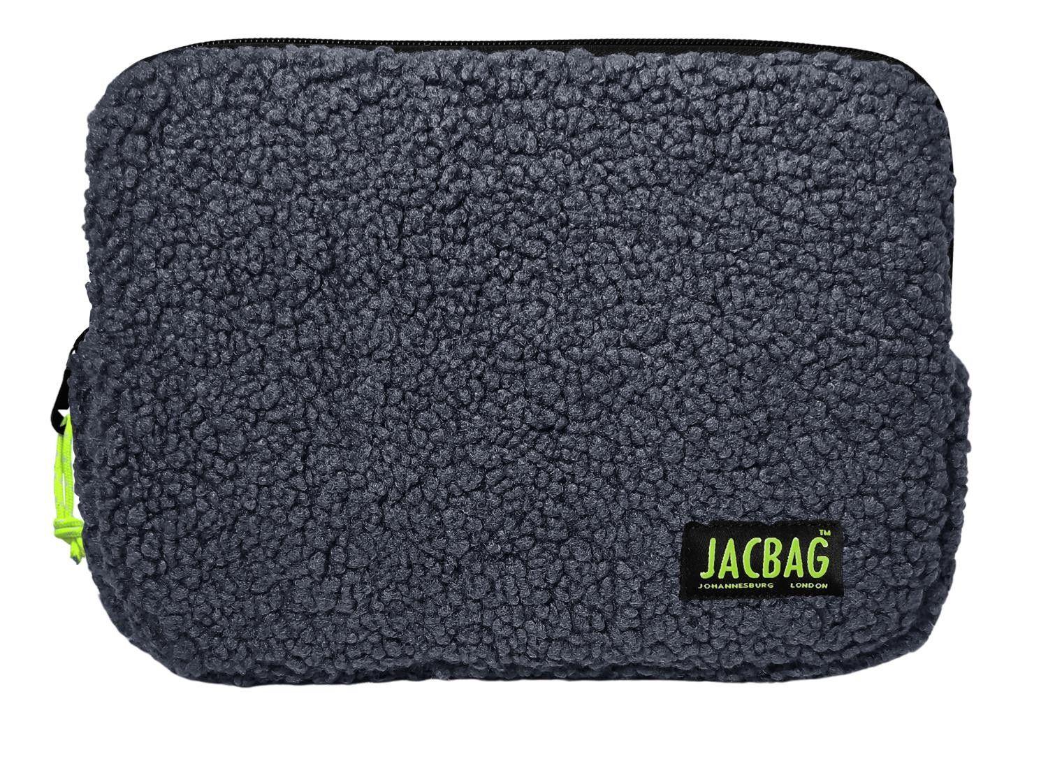 Jacbag Teddy Gri/Sarı Peluş Erkek Çocuk Tablet Çantası