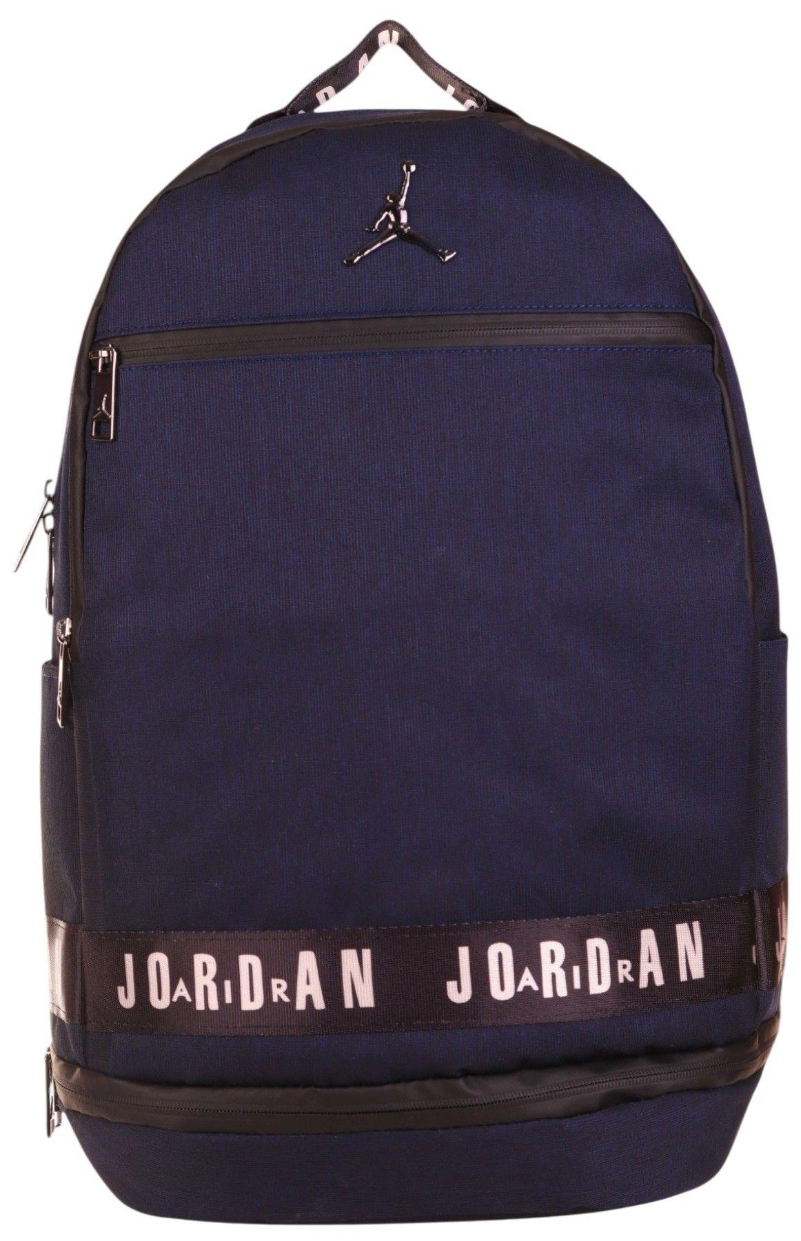 Jordan Air Georgia Lacivert, Erkek Çocuk, Dört Bölmeli Okul ve Günlük Sırt Çantası - Q3148