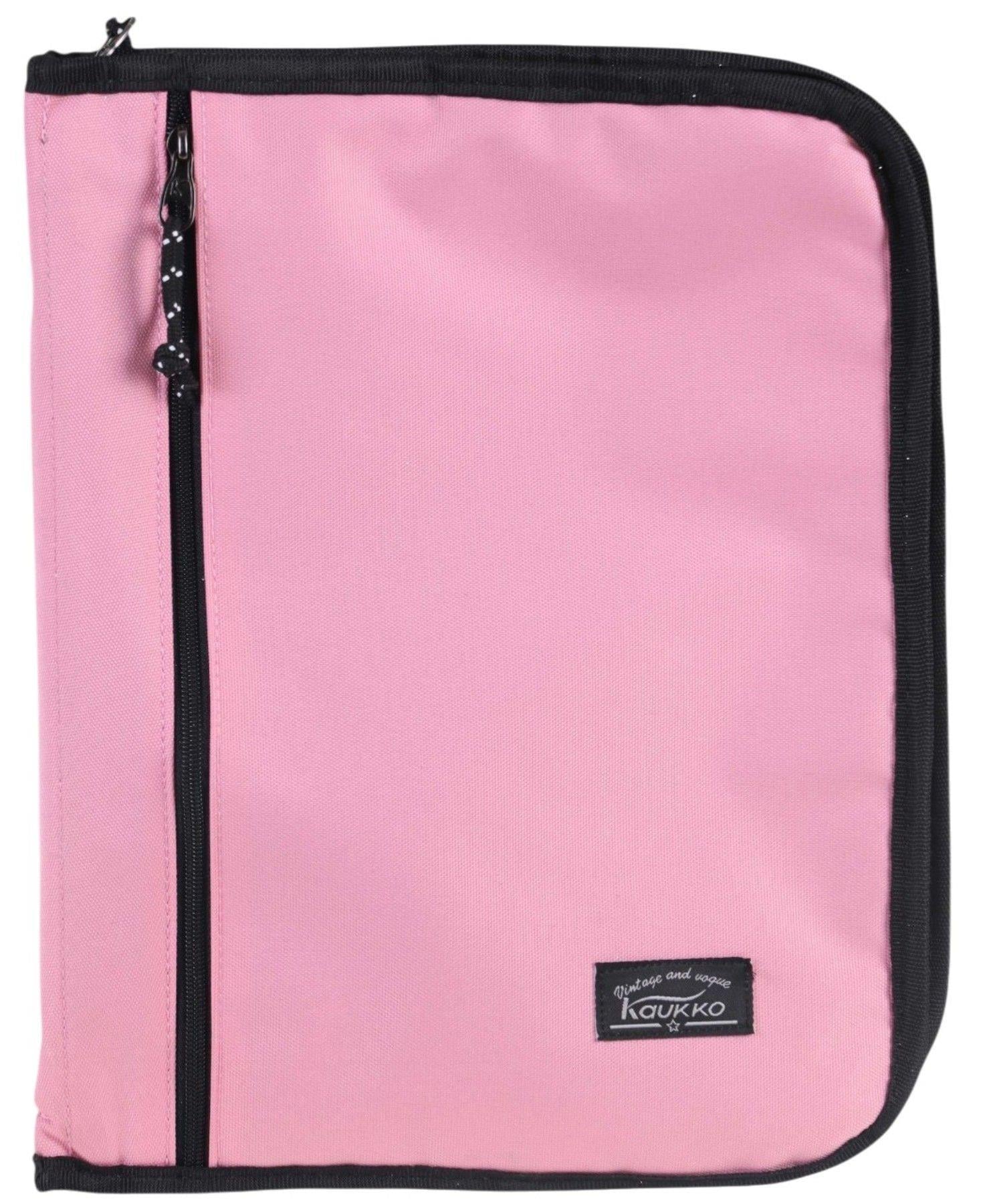 Kaukko A - Forganizer Laptop, Tablet ve Kalemler İçin Dosya Çanta - Pembe - Tek Renk - K2350