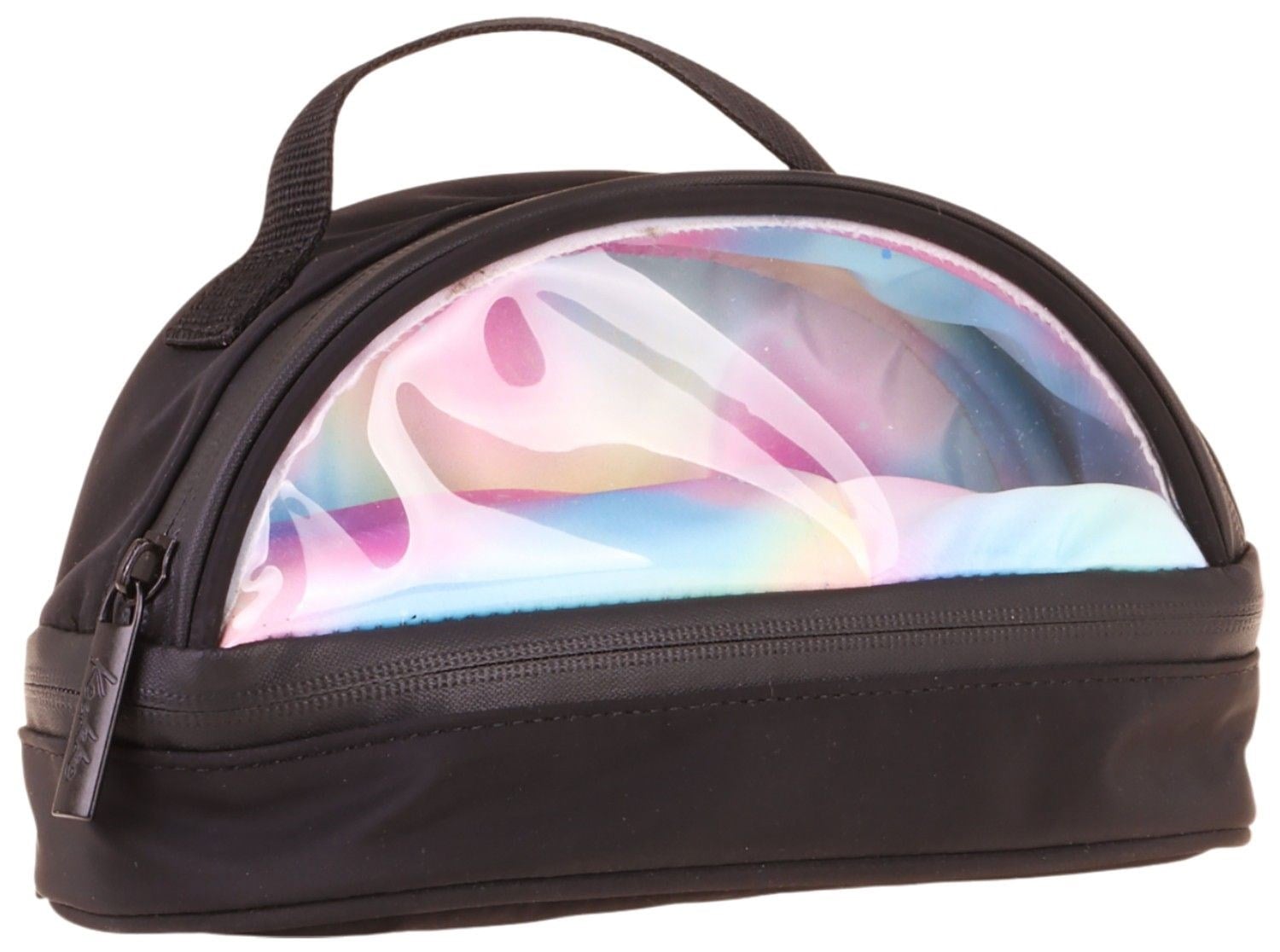 Kaukko Black Rainbow Parlak Kumaş Detaylı (Siyah - Çok Renkli) Kız Çocuk Kalem Çantası/Kalemlik - K1858