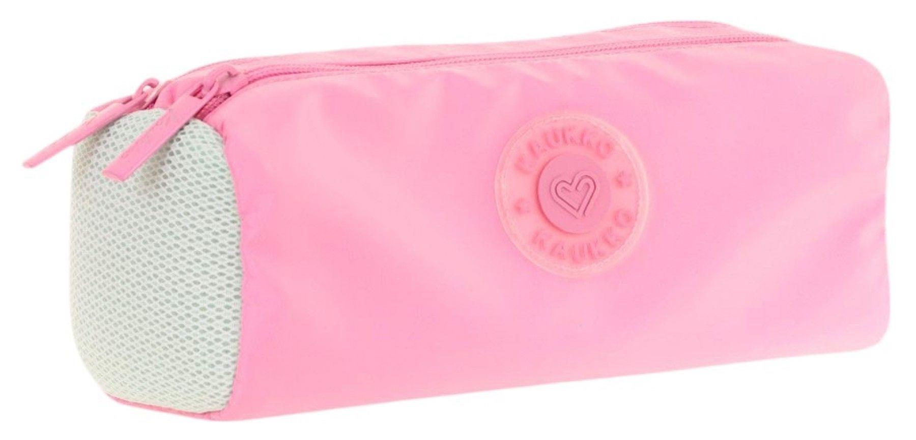 Kaukko İki Bölmeli Kız Çocuk Okul Kalem Çantası - Pembe - K2739