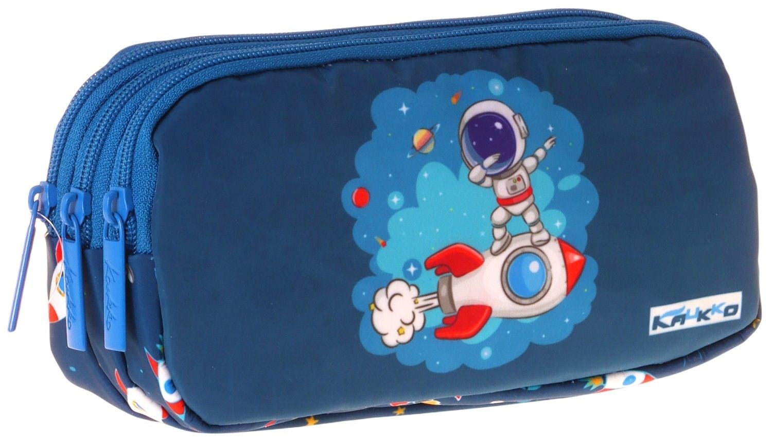 Kaukko Kids Astronot Baskılı Lacivert Erkek Çocuk Okul Kalemliği Kalem Çantası - L5366
