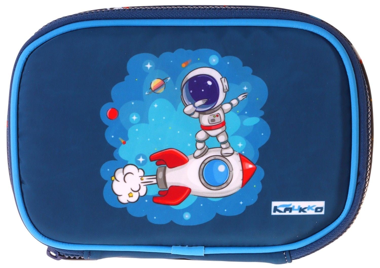 Kaukko Kids Astronot Baskılı Lacivert Erkek Çocuk Organizer Kalem Çantası - Kalemlik - L5375