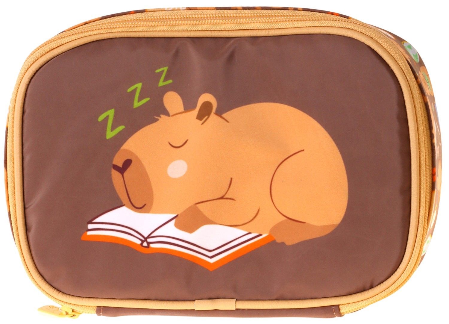 Kaukko Kids Clever Baskılı Kahverengi Erkek Çocuk Organizer Kalem Çantası - Kalemlik - L5377