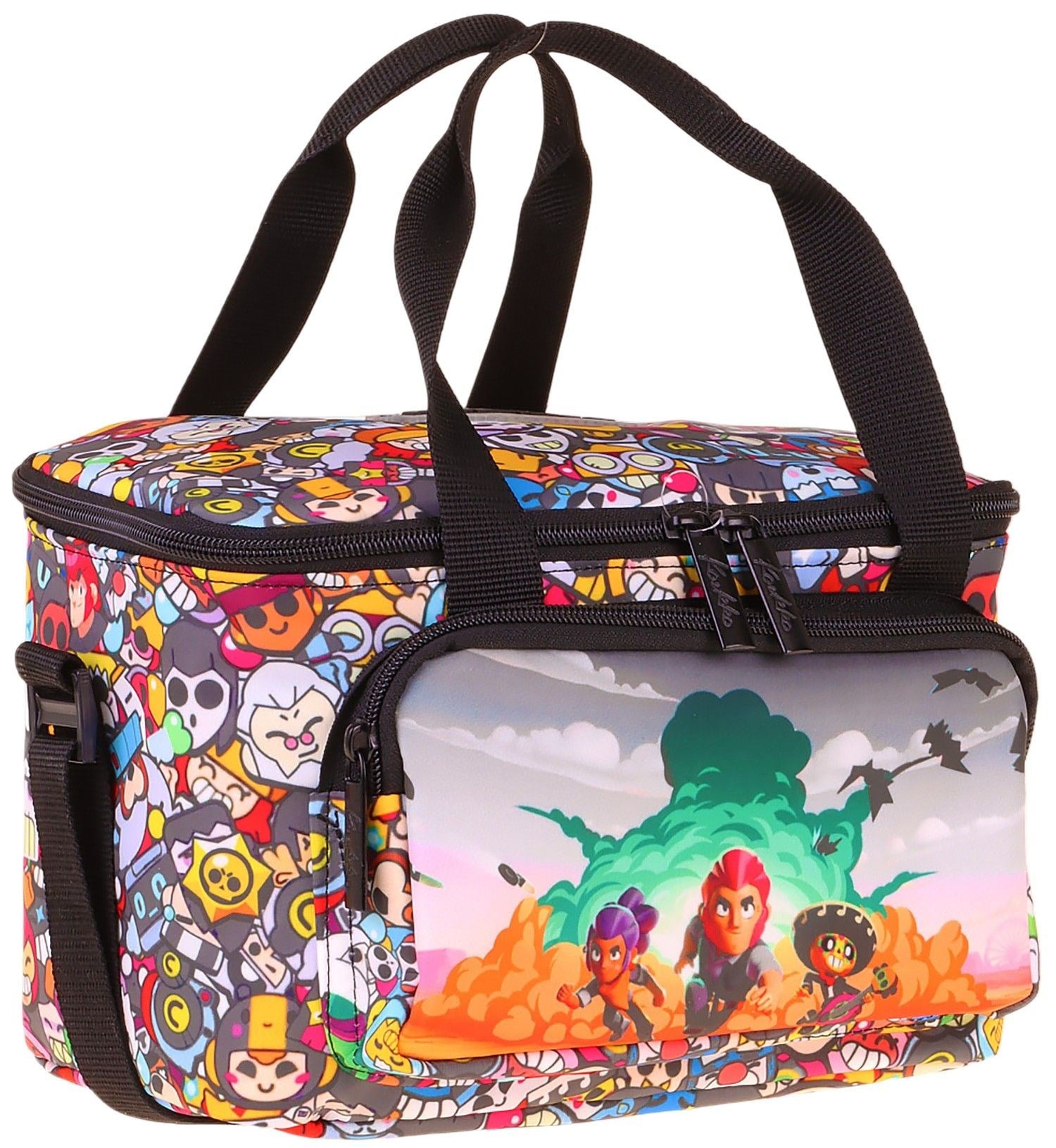 Kaukko Kids İki Bölmeli Thermo Okul Beslenme Çantası - Aviator Baskılı Siyah Renk (Erkek Çocuk) - L5425