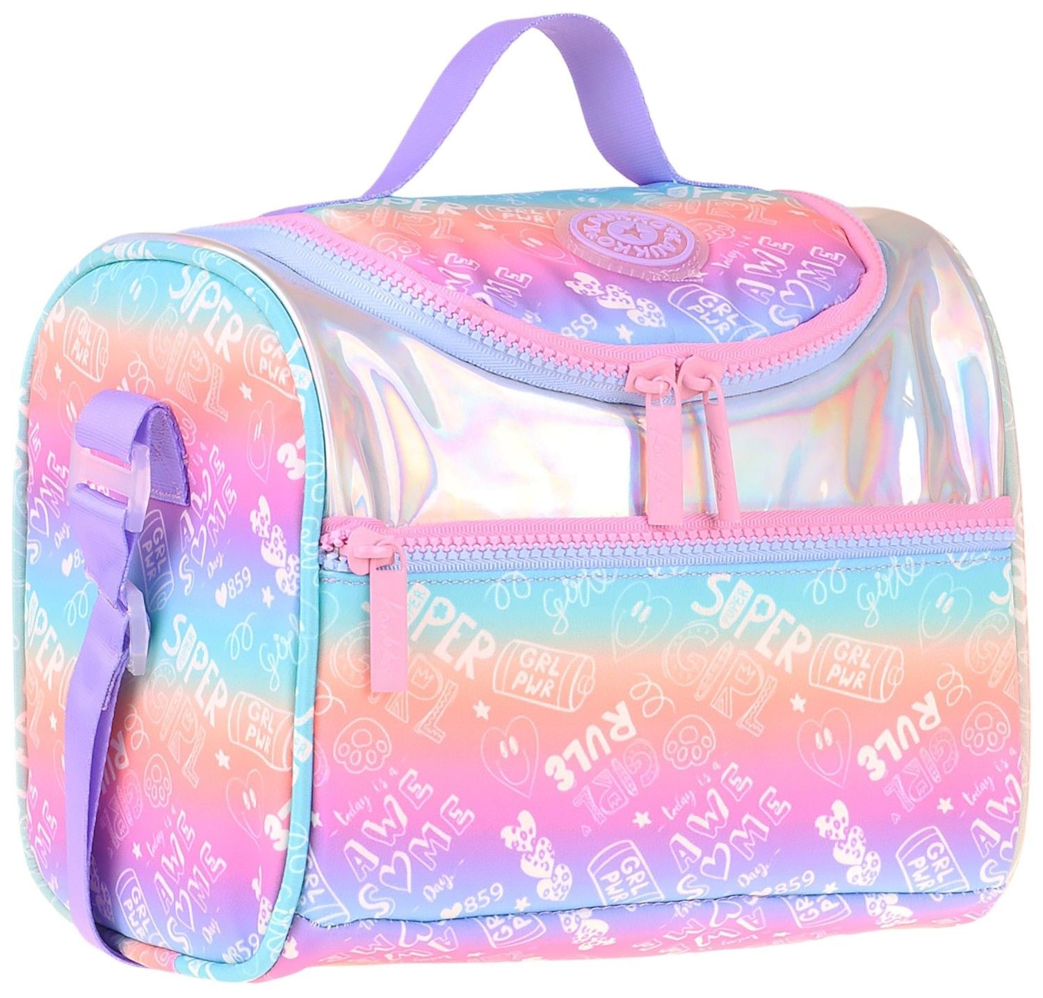 Kaukko Kids Kız Çocuk Renk Geçişli Isı Yalıtımlı Okul Beslenme Çantası (Lila) - L5349