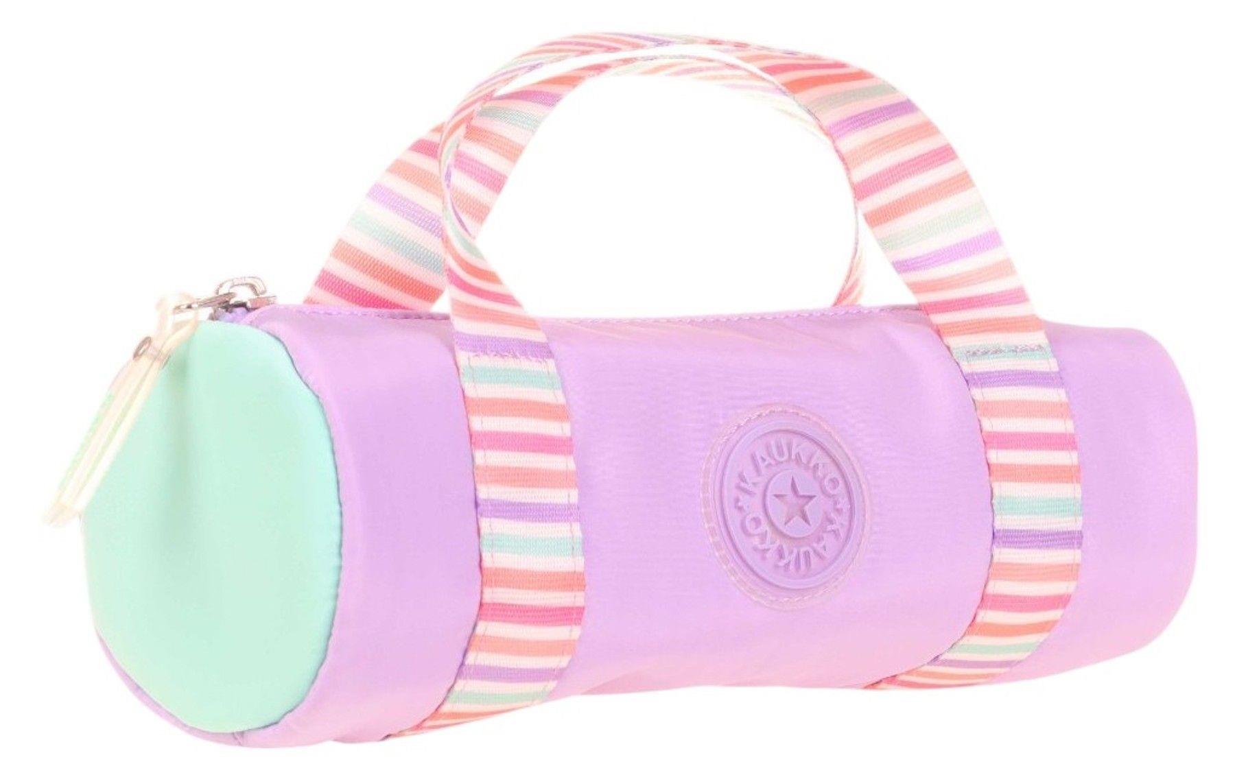 Kaukko Kız Çocuk Tek Bölme Taşıma Askılı Kalem Çantası - Lila - K2597