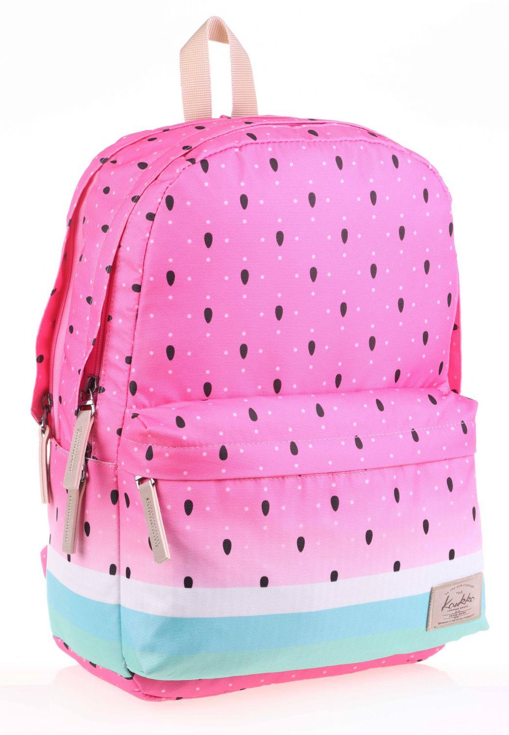 Kaukko Layer Pembe Yeşil Karpuz Okul ve Günlük Sırt Çantası - Watermelon