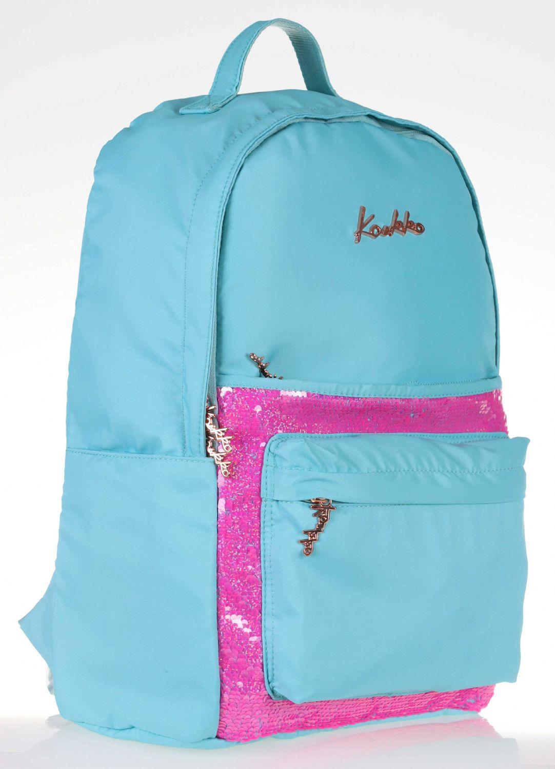 Kaukko Magical Pullu Turkuaz Kız Sırt Çantası - Kız