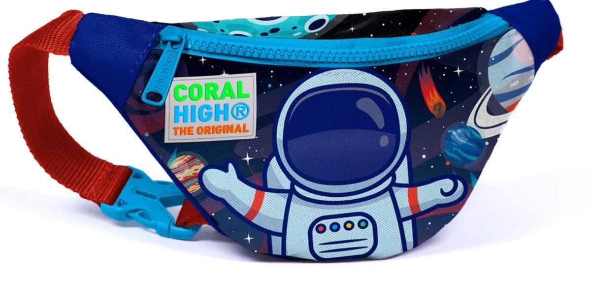 Mavi Astronot Baskılı Bel Çantası - Erkek Çocuk