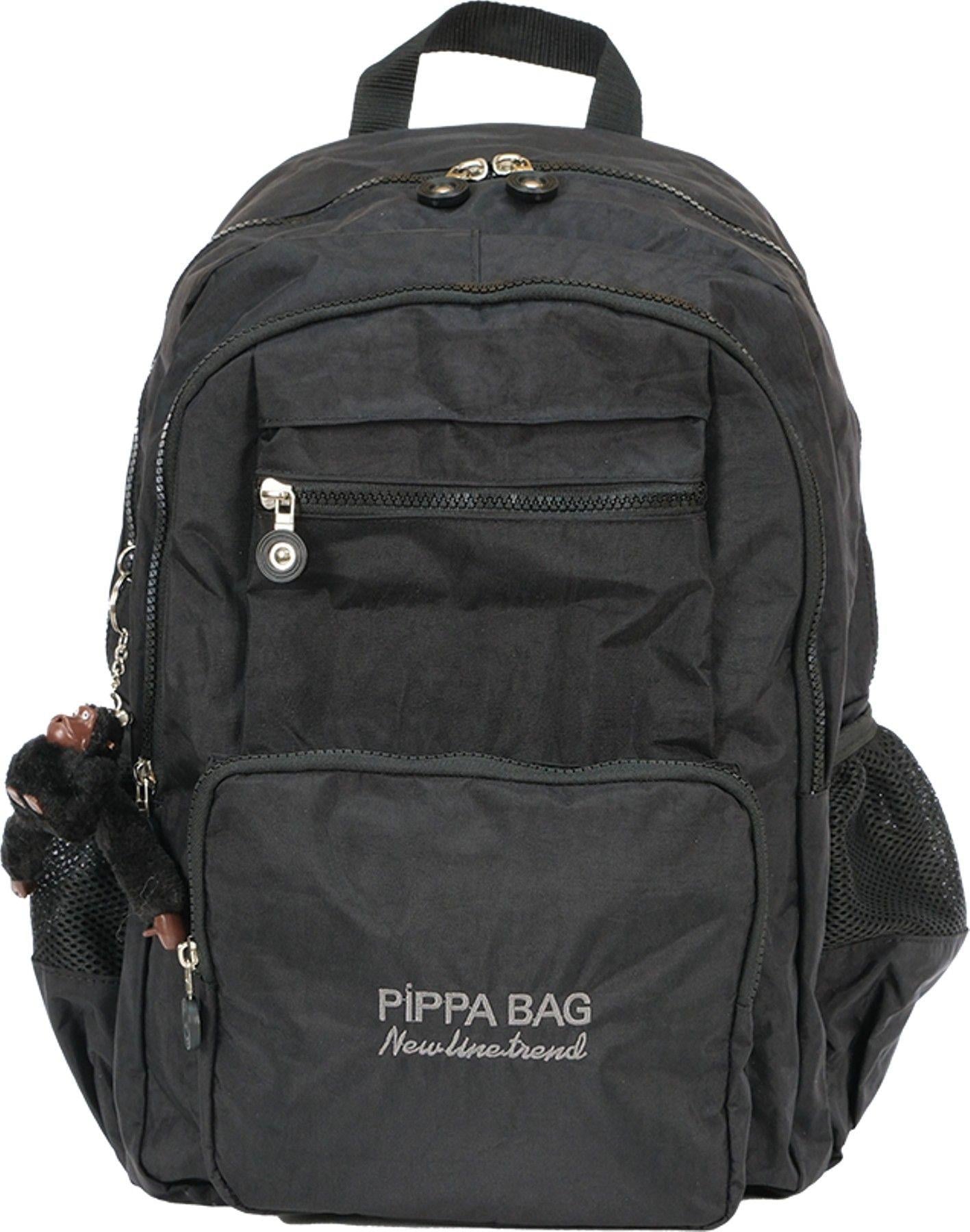 Pippa İlus Dört Gözlü Okul ve Günlük Sırt Çantası (Siyah - Erkek - CNT8035-04)