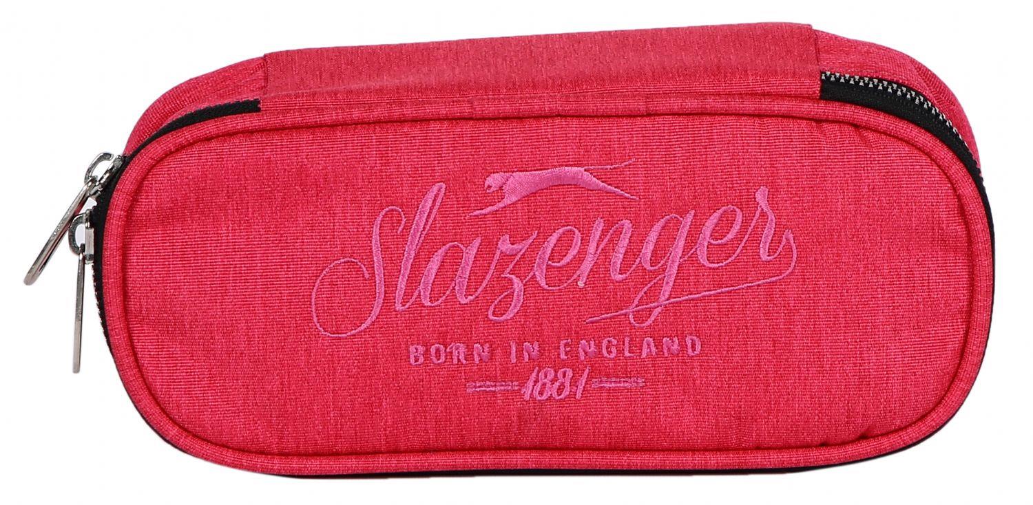 Slazenger Pembe Nakış İşlemeli İki Bölmeli Kalemlık