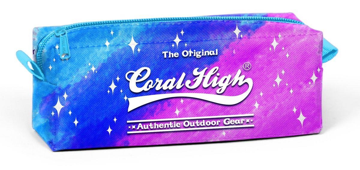 Tek Gözlü Pembe - Mor Desenli Kalem Çantası - Kız