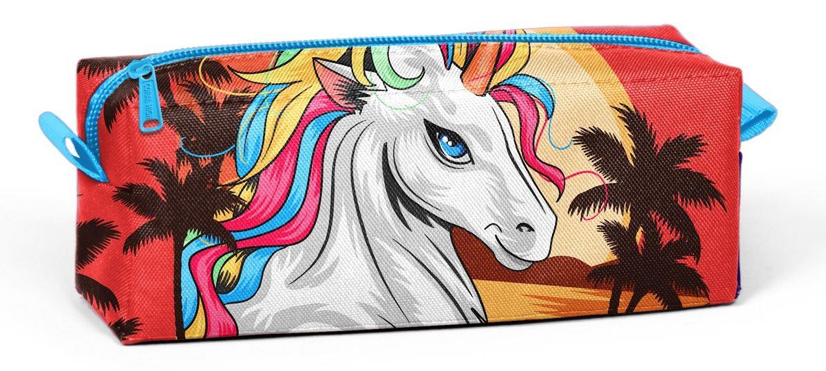Tek Gözlü Unicorn Desenli Kalem Çantası - Kız Çocuk
