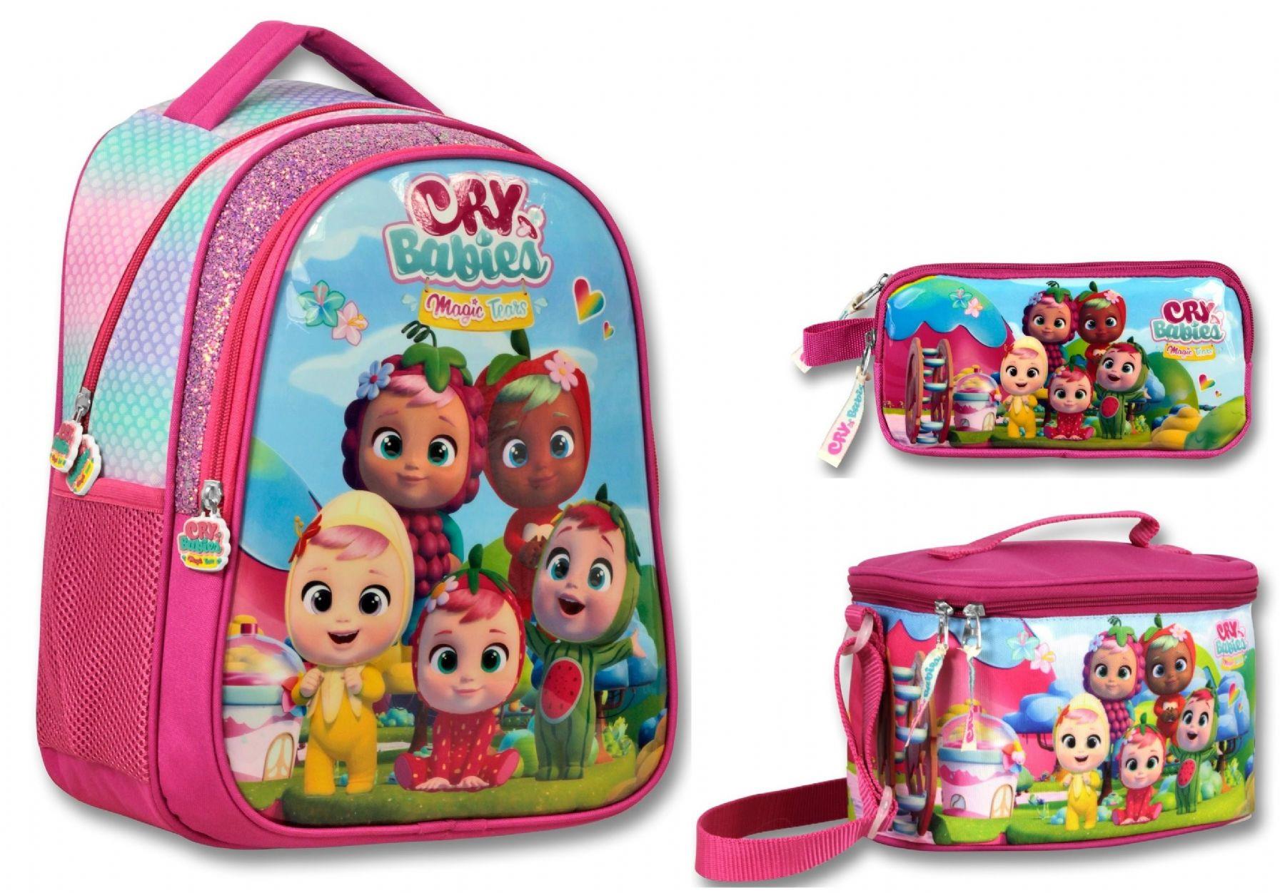 Ümit Çanta Cry Babies ve Arkadaşları Kız Çocuk Üçlü İlkokul Çanta Seti