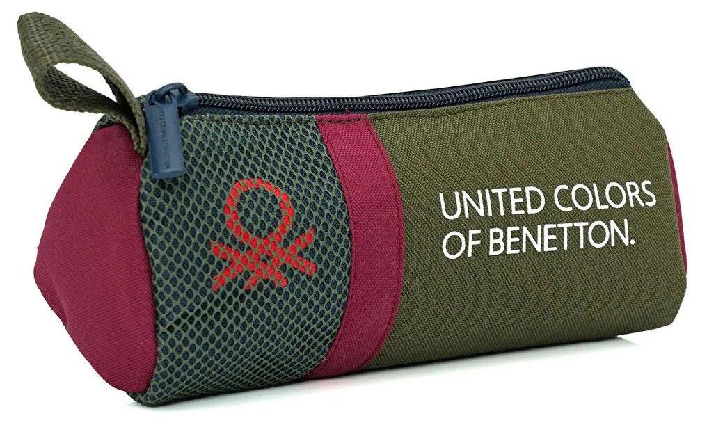 United Colors Of Benetton Tek Gözlü Kalem Çanta 20901 - Yeşil/Bordo