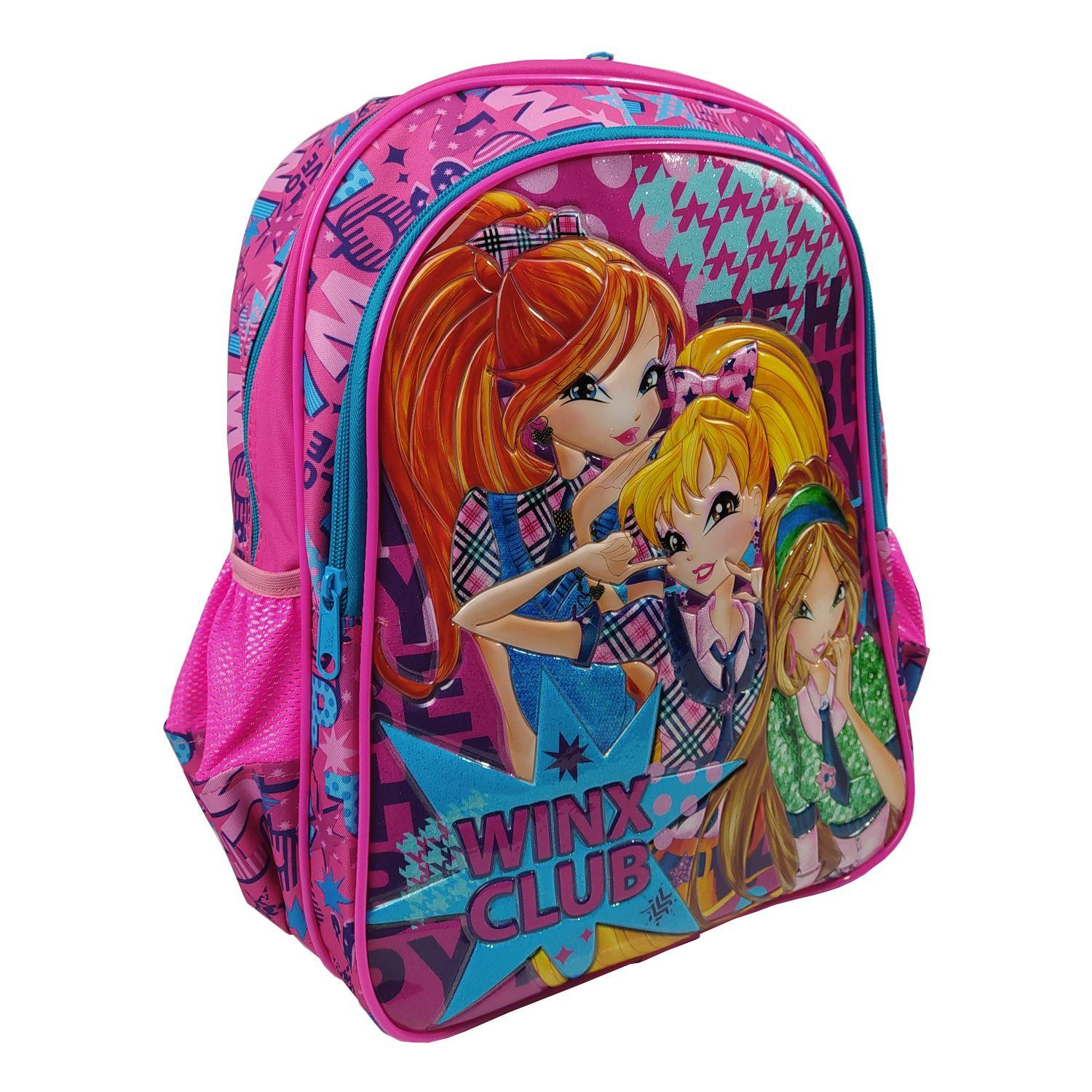 Winx Club İki Bölmeli Pembe Okul Çanta