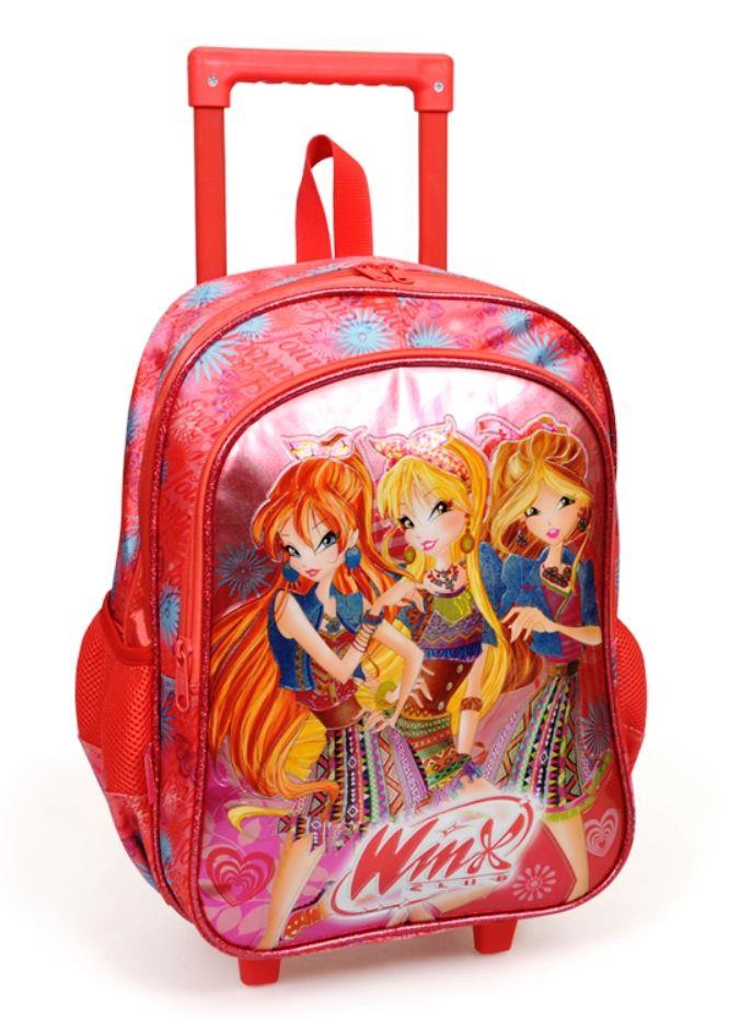 Winx Narçiçeği Çek Çek Okul Çantası (63289) - Kız Çocuk Tekerlekli Çanta