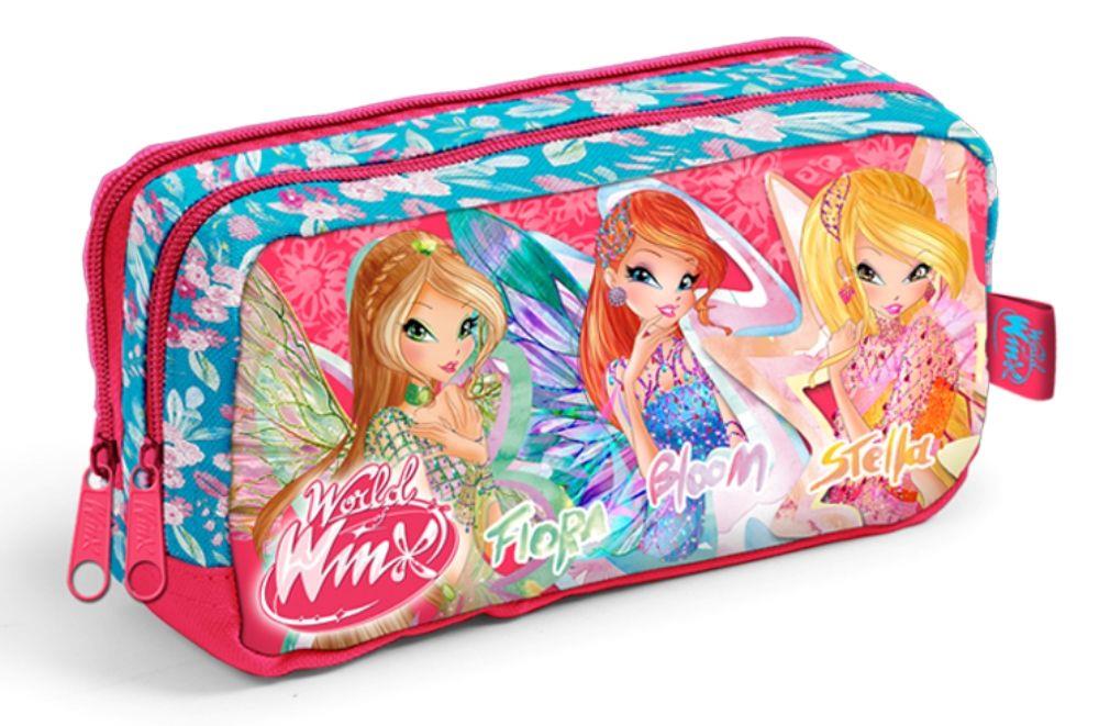 Winx Simli ve Kabartmalı Kalem Çantası