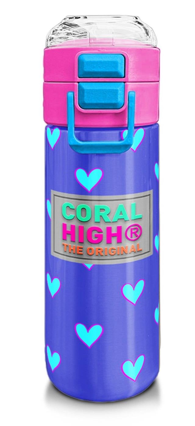Coral High Kız Çocuk İçin 500 ml'lik Paslanmaz Çelik Termos/Suluk