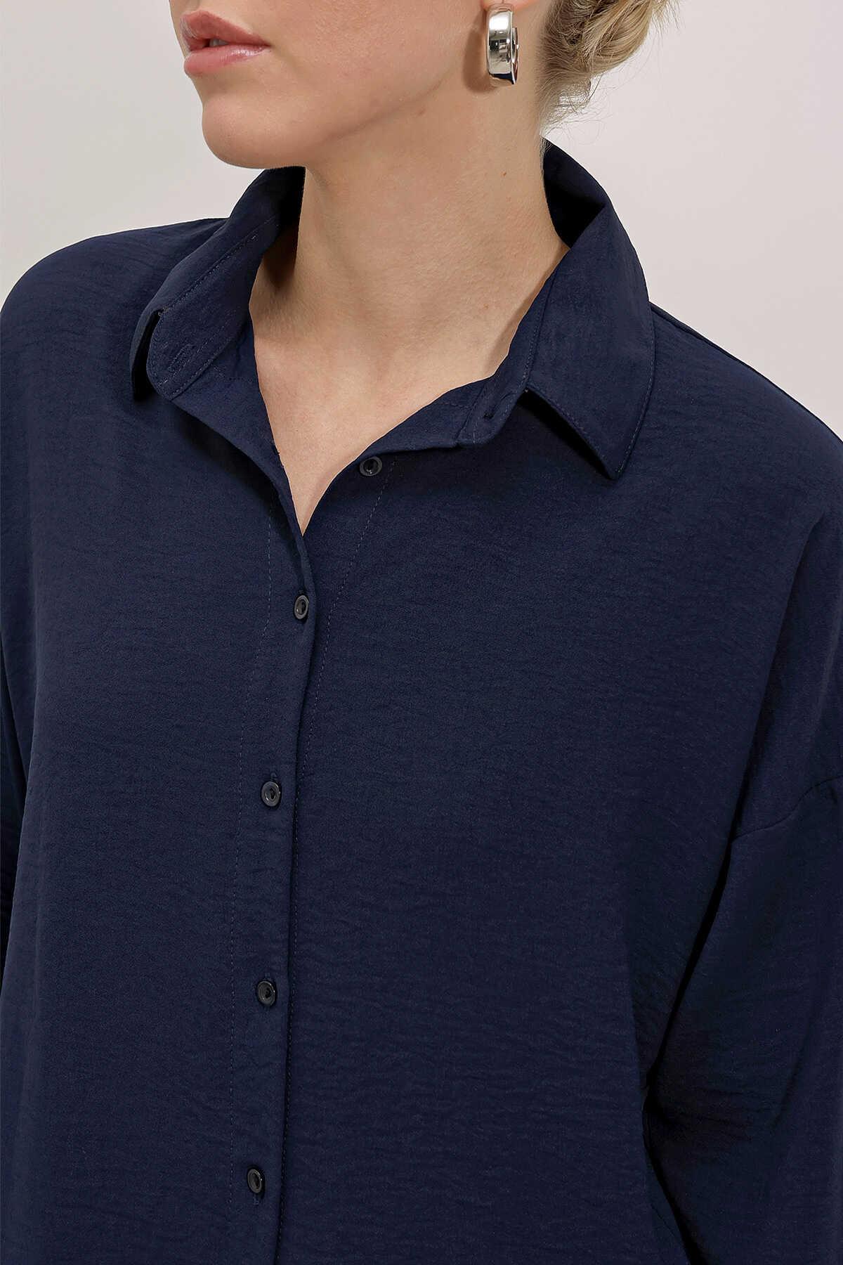 Kadın Oversize İkili Takım Lacivert