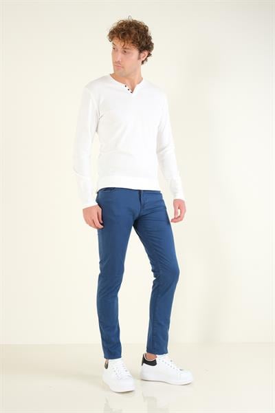 Erkek 5 Cep Chino Pantolon Lacivert 