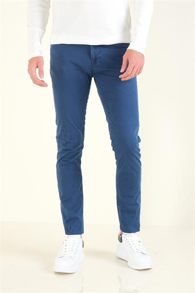 Erkek 5 Cep Chino Pantolon Lacivert 
