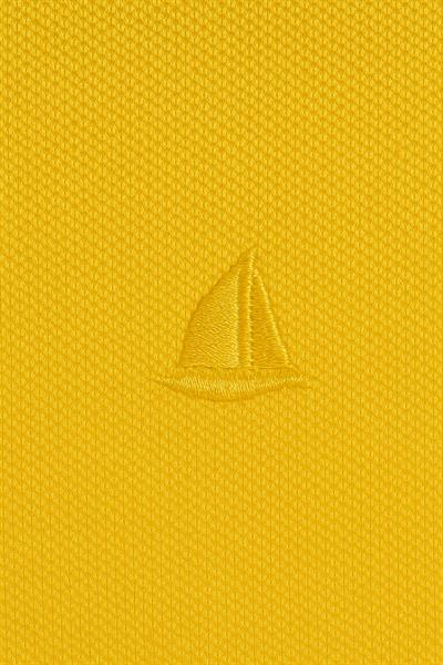 Erkek Kısakol Polo Yaka Fermuarlı Tshirt Sarı