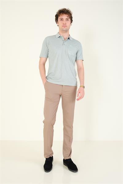 Erkek Polo Yaka Cepli T-Shirt Çağla