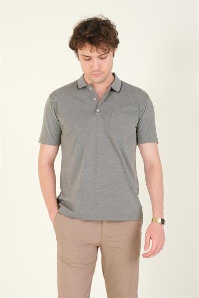 Erkek Polo Yaka Cepli T-Shirt Haki