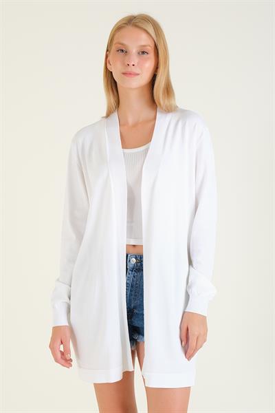 Kadın Oversize Hırka Ekru