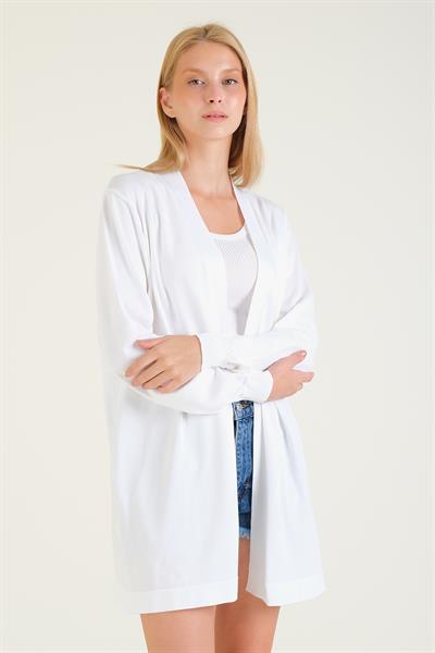 Kadın Oversize Hırka Ekru