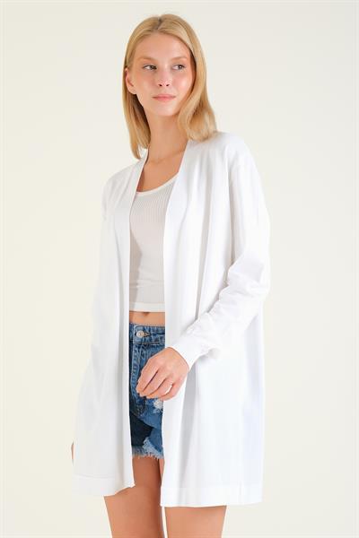 Kadın Oversize Hırka Ekru