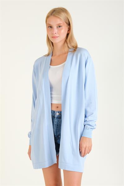 Kadın Oversize Hırka Mavi