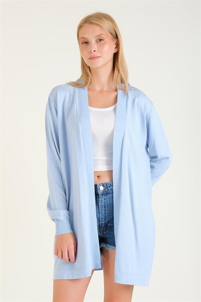 Kadın Oversize Hırka Mavi