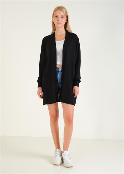 Kadın Oversize Hırka Siyah