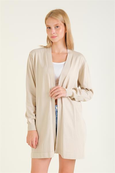 Kadın Oversize Hırka Taş