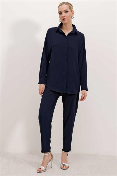 Kadın Oversize İkili Takım Lacivert