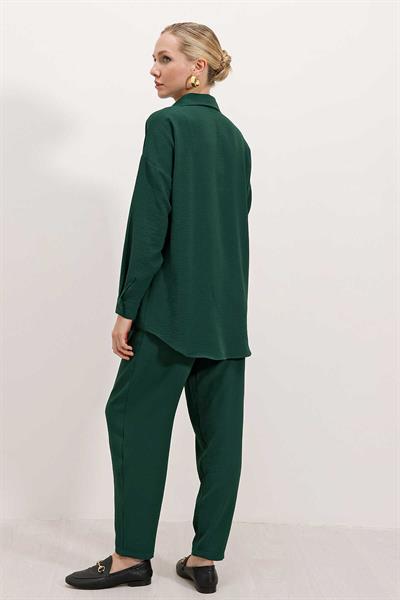Kadın Oversize İkili Takım Zümrüt
