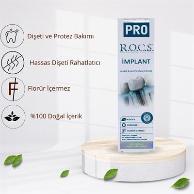 ROCS Pro İmplant Kullananlara Özel Diş Macunu