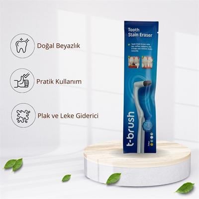 T-BRUSH Leke Giderici Diş Silgisi