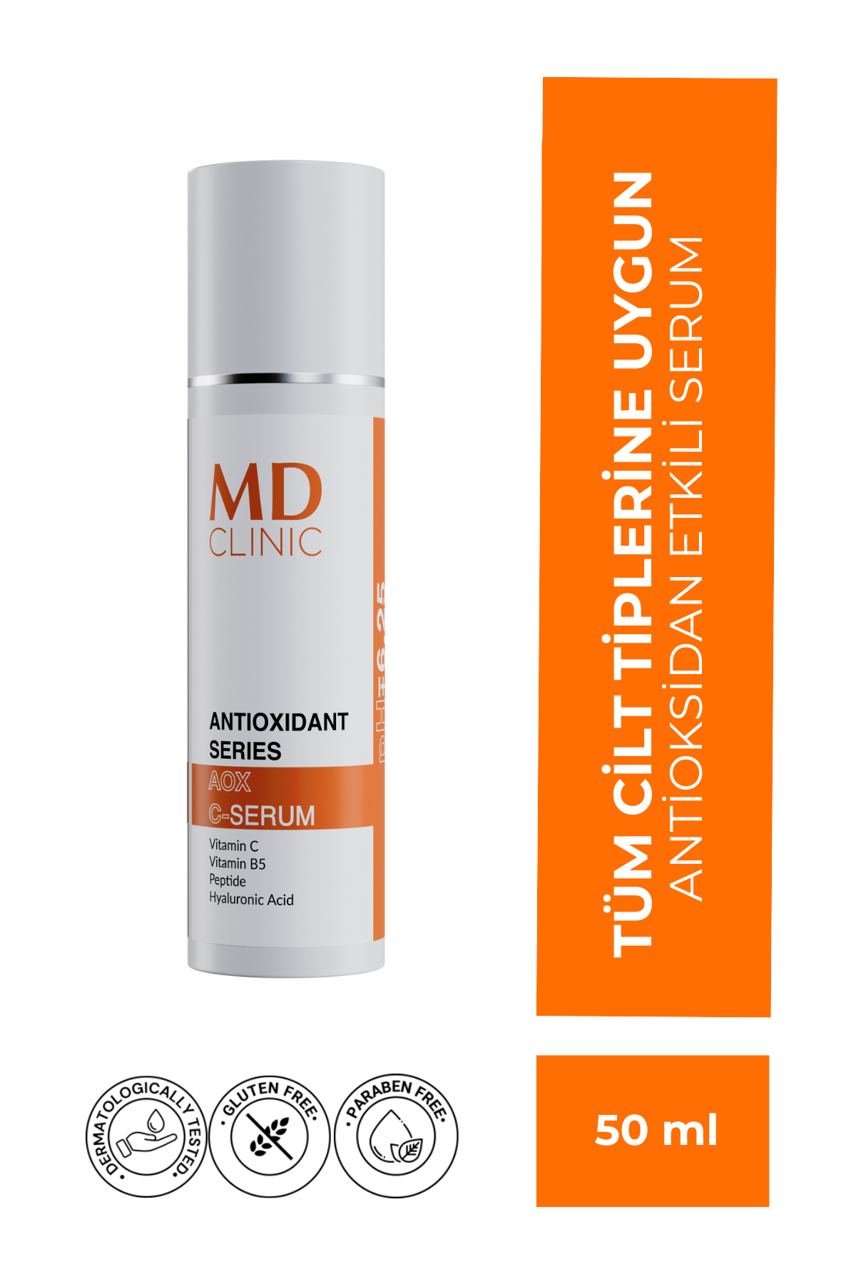 Tüm Cilt Tiplerine Yönelik Antioksidan Etkili Serum