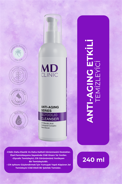 Anti-Aging Etkili Glikolik Temizleme Jel