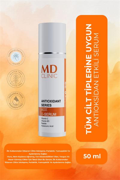 Tüm Cilt Tiplerine Yönelik Antioksidan Etkili Serum