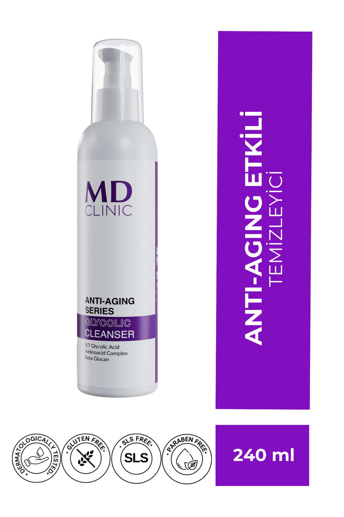 Anti-Aging Etkili Glikolik Temizleme Jel
